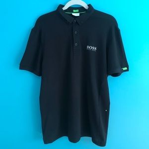 BOSS Hugo Boss Martin Kaymer Black Polo Size L